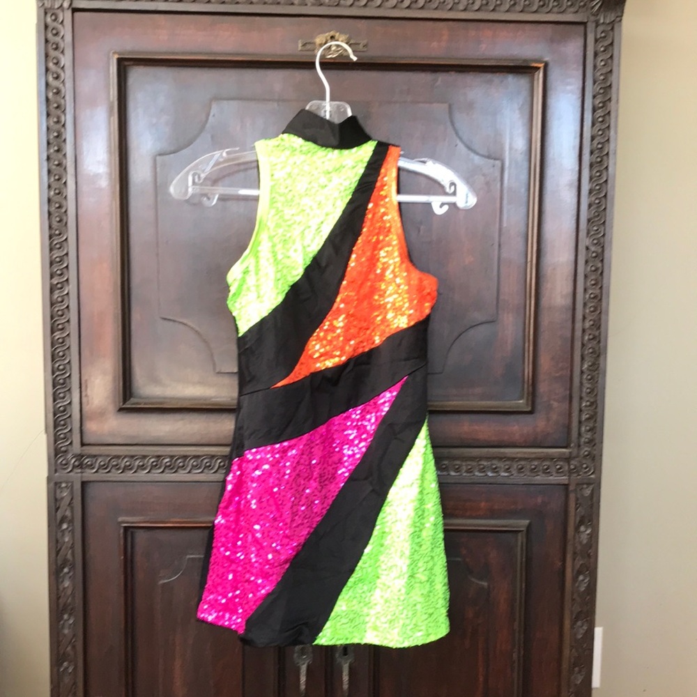 jazz costume child large seventies black booty shorts and boot covers included